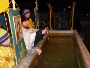 освящение Крещенской купели